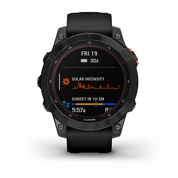 Мультиспорт.часы Garmin Fenix 7 Solar, серые с черным ремешком (010-02540-11) Мультиспорт.часы Garmin Fenix 7 Solar, серые с черным ремешком (010-02540-11)