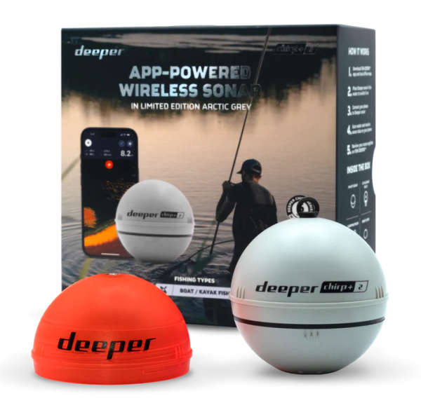 Беспроводной эхолот Deeper Smart Sonar Chirp+ 2.0 Limited Edition Arctic Grey Беспроводной эхолот Deeper Smart Sonar Chirp+ 2.0 Limited Edition Arctic Grey