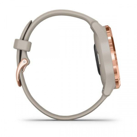 Часы Garmin Vivomove 3s, розовое золото с песочным ремешком Часы Garmin Vivomove 3s, розовое золото с песочным ремешком