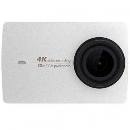 Экшн камера YI 4K Travel Edition, белая + крепление на грудь