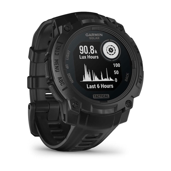 Часы Garmin Instinct 3 50 mm, Solar, Tactical Black with Charcoal Band 010-02935-50