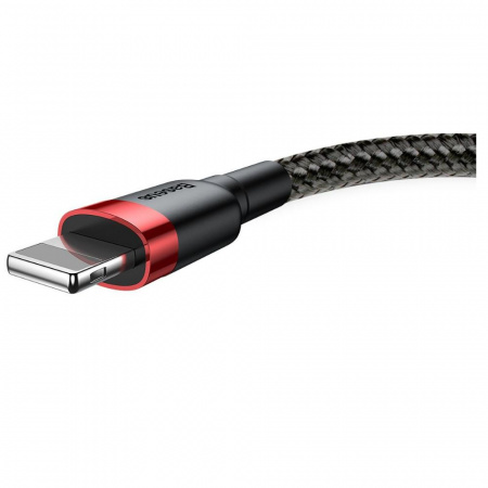 Кабель для Apple Baseus Cafule Cable USB lightning 1.5A 2m red + black