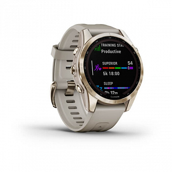 Мультиспорт.часы Garmin Fenix 7s Sapphire Solar,кремово-золотой с песочным ремешком (010-02539-21) Мультиспорт.часы Garmin Fenix 7s Sapphire Solar,кремово-золотой с песочным ремешком (010-02539-21)