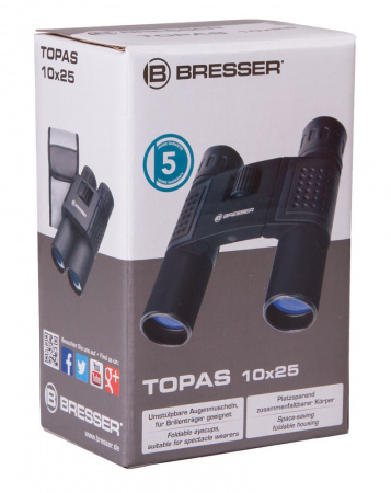 Бинокль Bresser Topas 10x25 Black