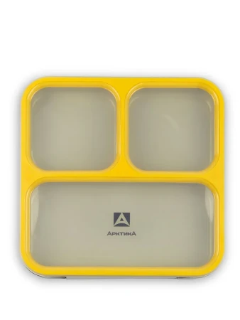 Ланчбокс тм "Арктика", 800 МЛ, арт. 033-800, черный/желтый