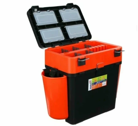 Ящик зимний FishBox односекционный (19л) оранжевый Helios
