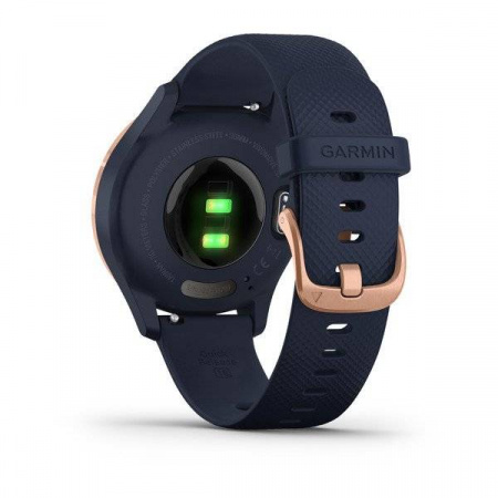 Часы Garmin Vivomove 3s, роз. золото с темно-синим ремешком Часы Garmin Vivomove 3s, роз. золото с темно-синим ремешком