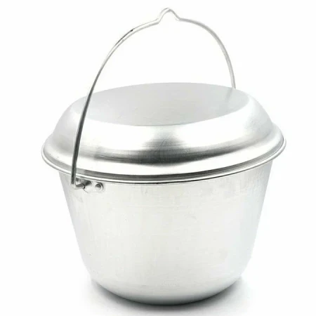 Котелок костровой "СЛЕДОПЫТ" конический, 4,5 л, алюм./10/